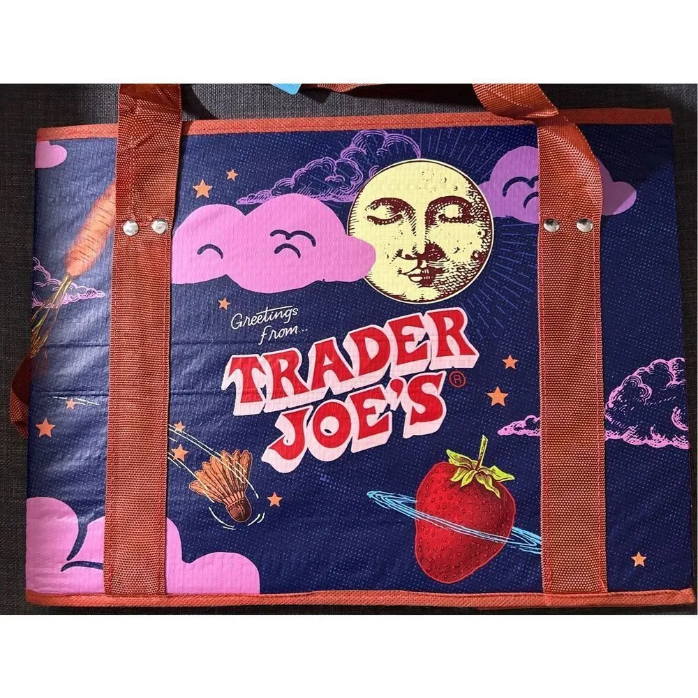 Trader Joe's Stand-Up Collapsible Grocery Tote One Bag